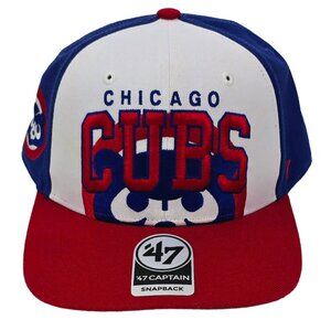 Chicago Cubs Hat Cooperstown Collection 47 Brand Captain Snapback Cap Streetwear